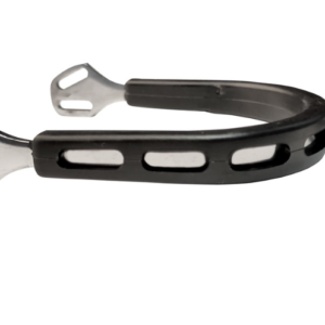Espuelas Equestrian Inox/goma taco recto 25 mm