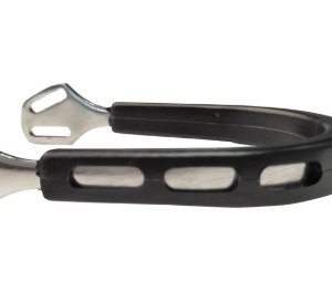 Espuelas Equestrian Inox/goma con rodela lisa 25 mm