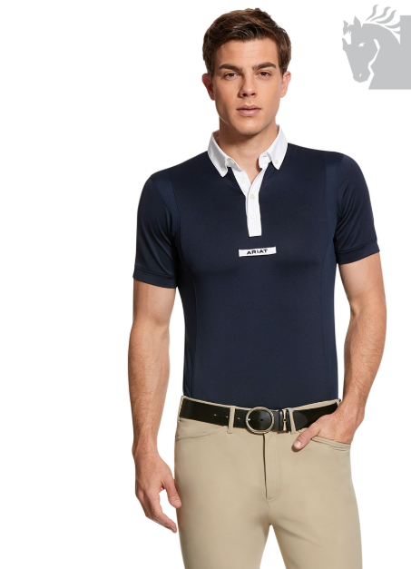 Polo concurso Ariat Tek caballero manga corta