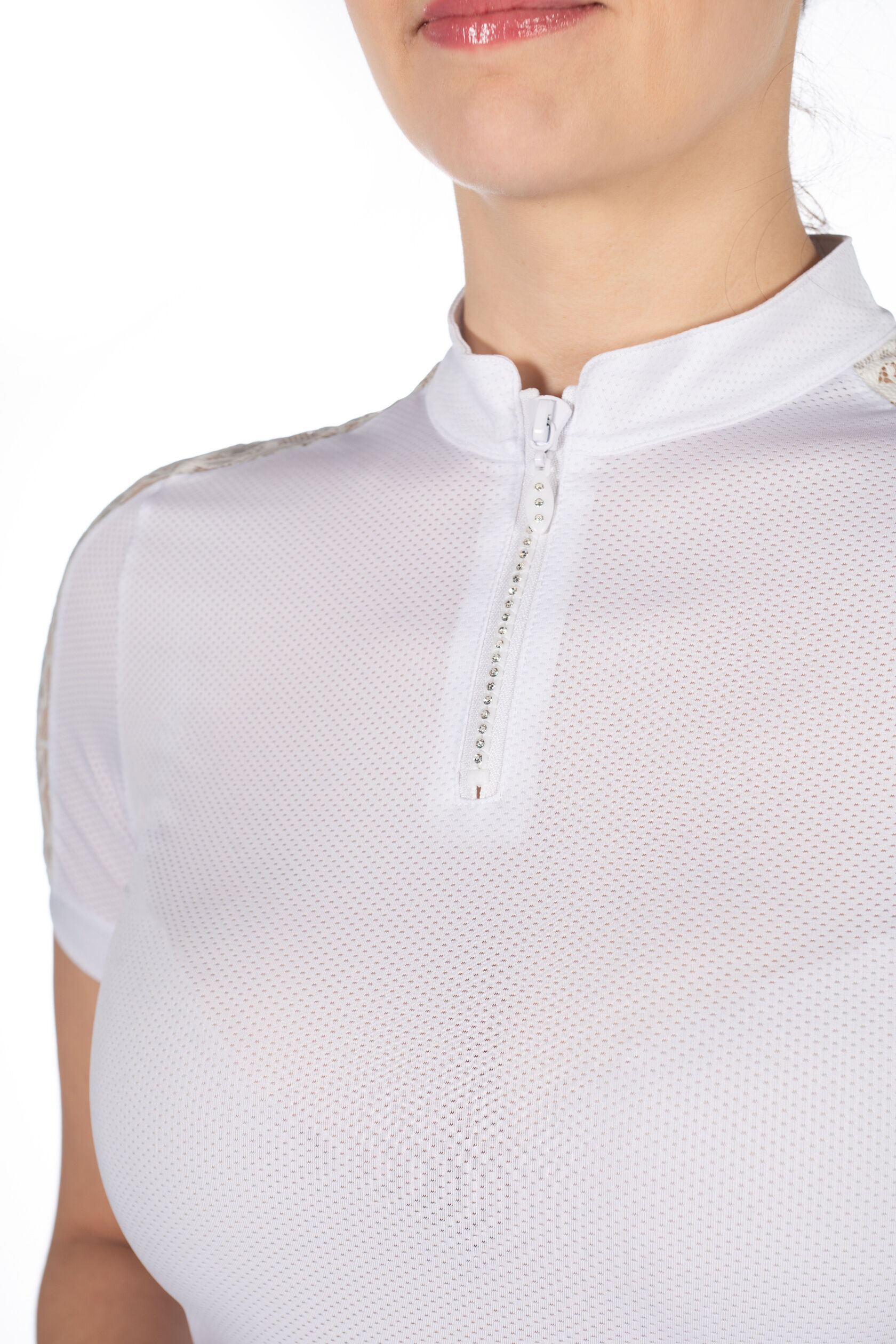 Polo concurso HKM Nelly señora manga corta - Imagen 3