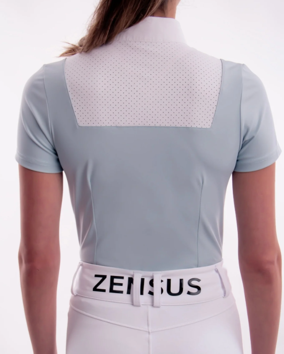 Polo concurso Zensus Navy Blue señora manga corta - Imagen 2