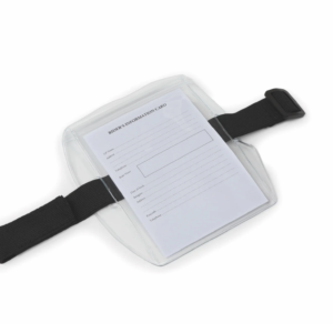 Tarjeta médica con brazalete