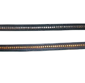 Frontalera cuero con cadena metálica