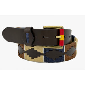 Cinturón cuero argentino bordado