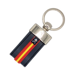 Llavero cuero bandera de España Hispania Colors