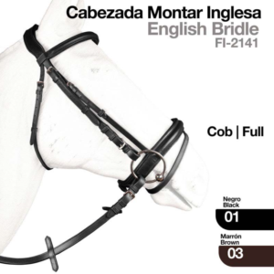 Cabezada montar frontalera y muserola alomada