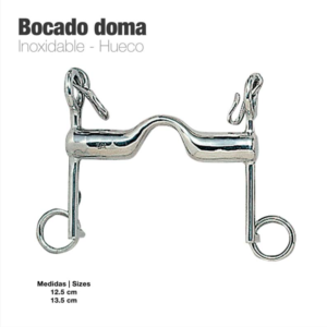 Bocado Doma Hueco Inox con Desveno