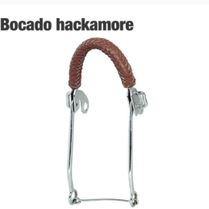Bocado Hackamore Grueso Cuero Trenzado